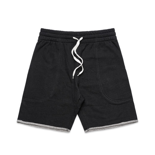 BLACK HEATHER track-shorts-19"-blackheather
